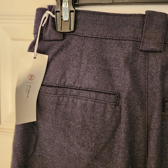 AG Adriano Goldschmied Tailored Devin Ultra Wide Leg Pants in Oxford Blue - Picture 9 of 16